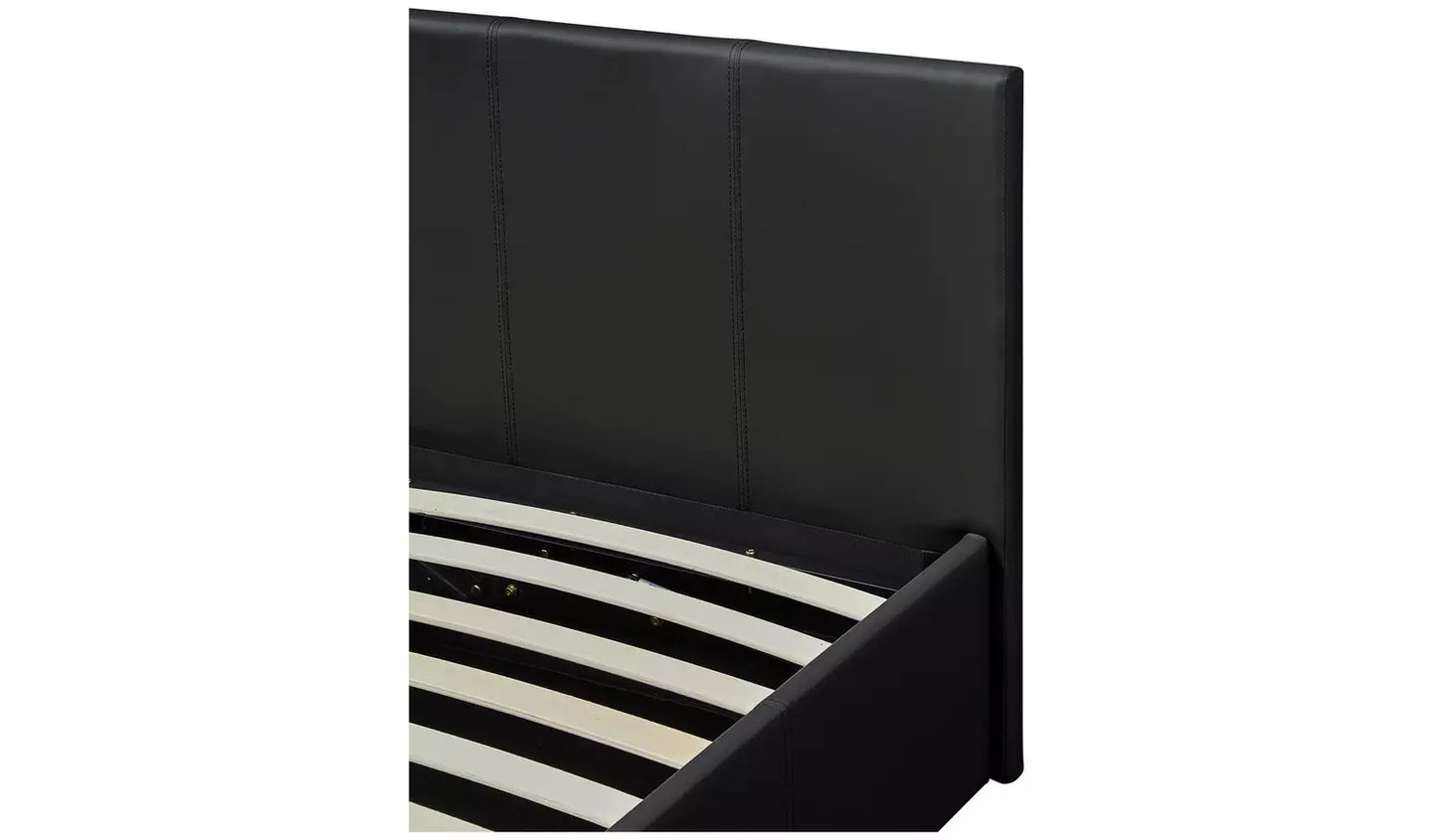 Lavendon Single Side Open Ottoman Bed Frame-Black